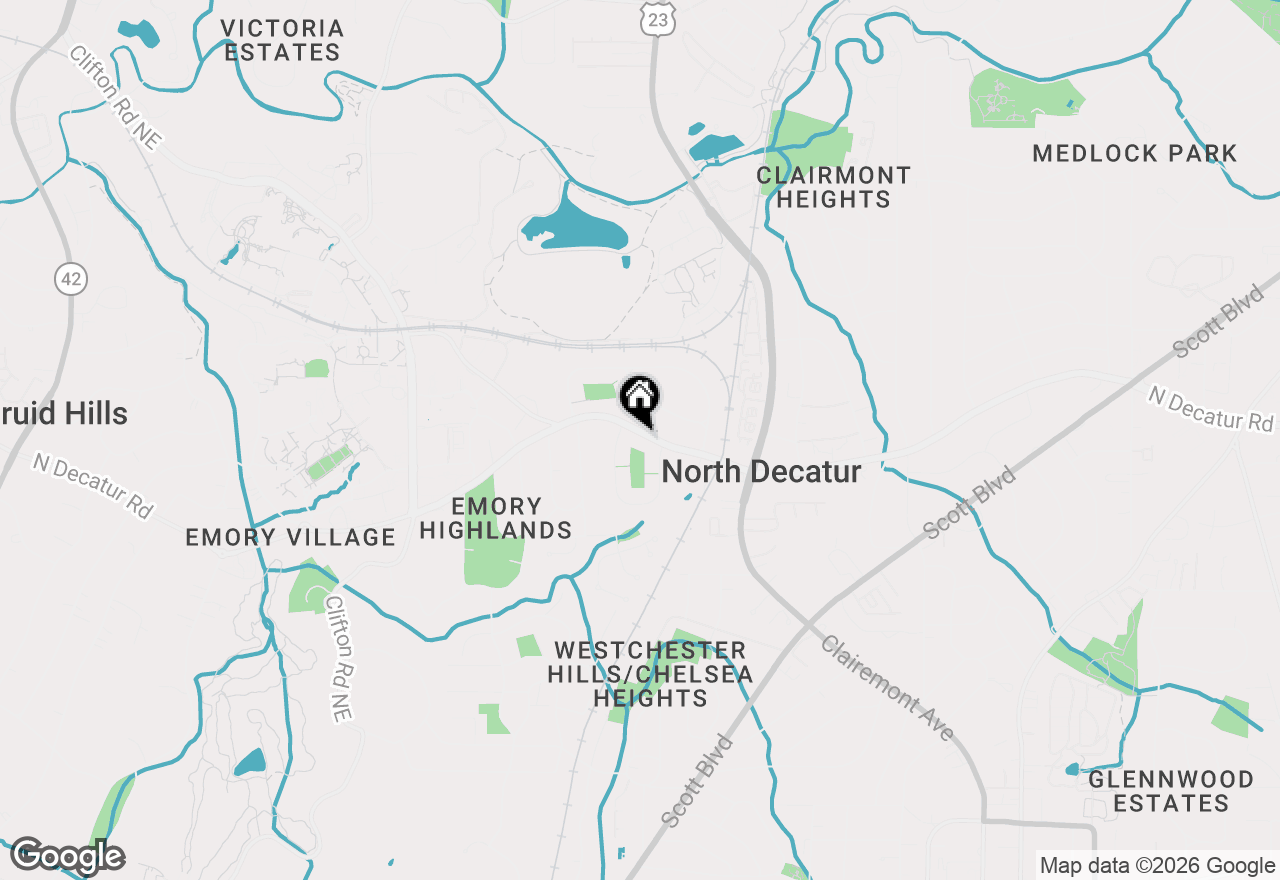 Map of 1977 N Decatur Road, Atlanta, GA 30307