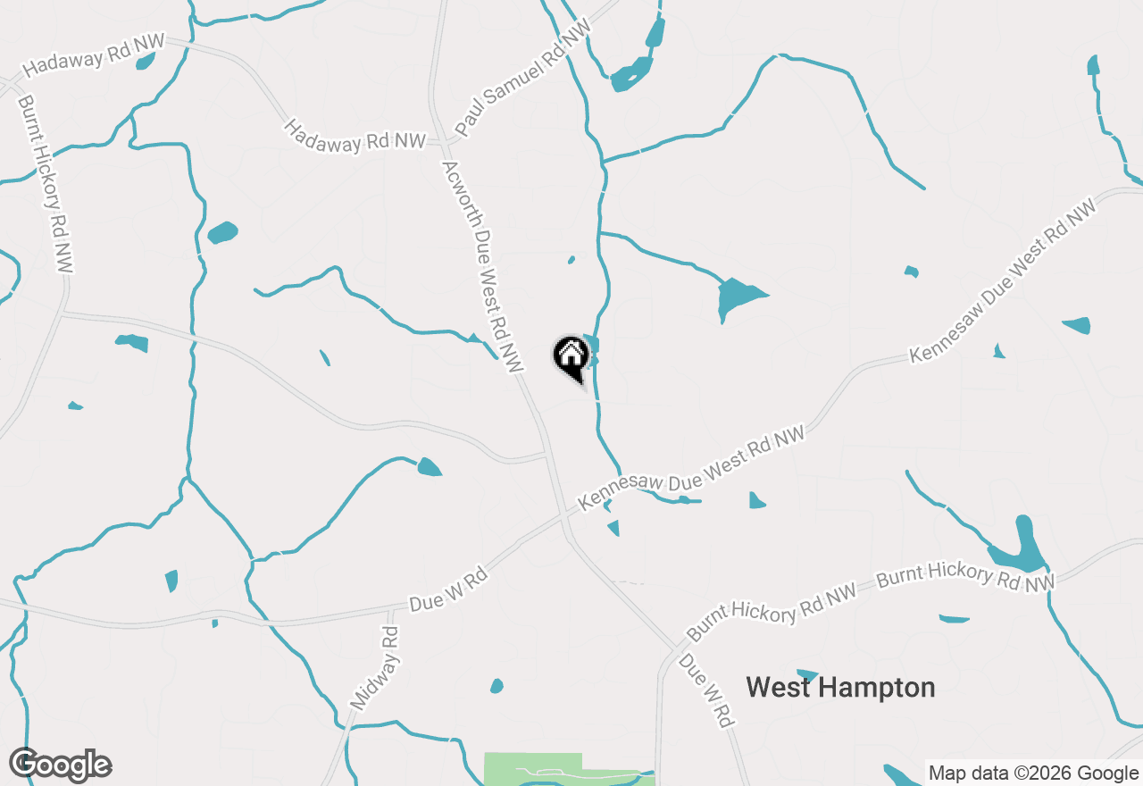 Map of 3922 Butterfield Drive Nw, Kennesaw, GA 30152