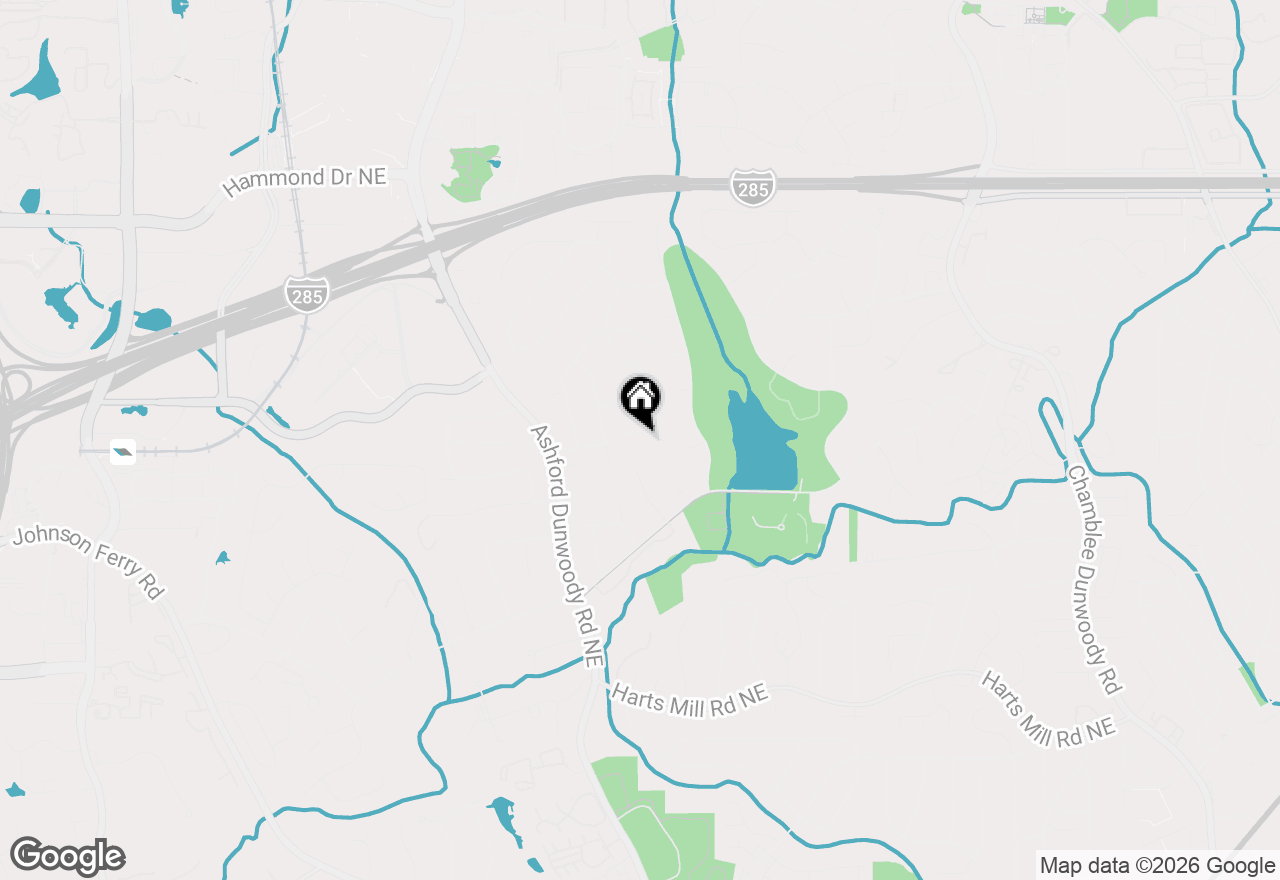 Map of 1453 Oconee Pass Ne, Brookhaven, GA 30319