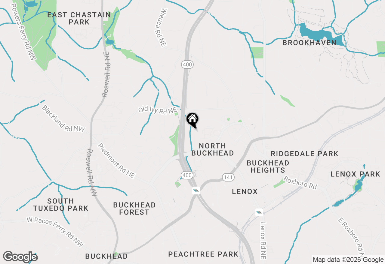 Map of 3660 N Stratford Road, Atlanta, GA 30342