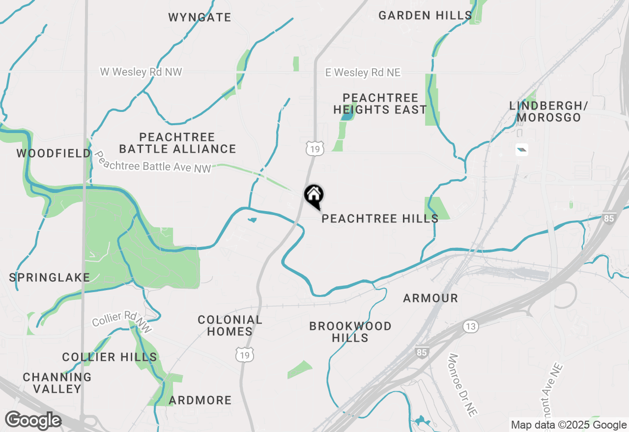 Map of 28 Peachtree Hills Avenue Ne, Atlanta, GA 30305