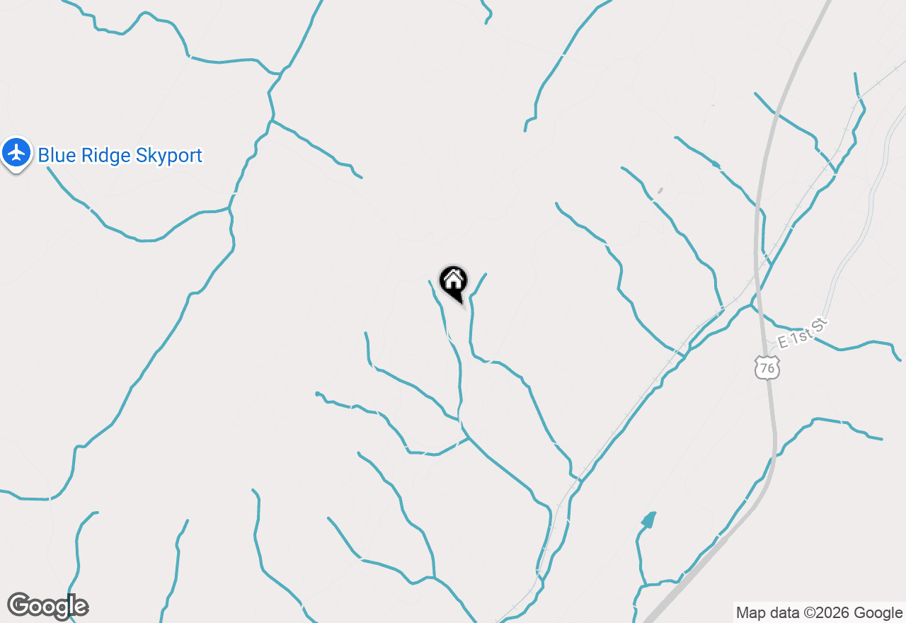 Map of 2975 Mountain Tops Road, Blue Ridge, GA 30513