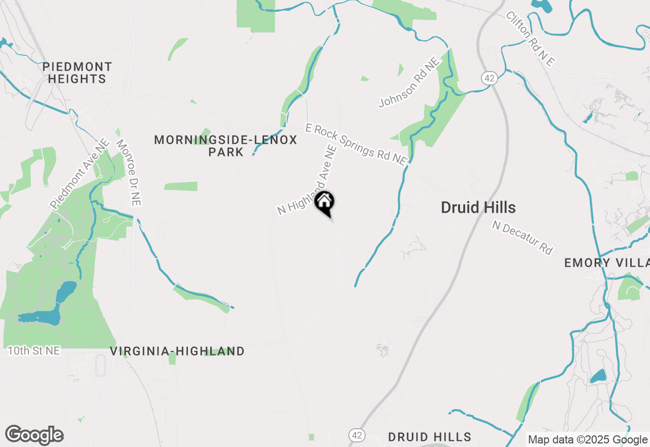 Map of 1330 Lanier Boulevard Ne, Atlanta, GA 30306