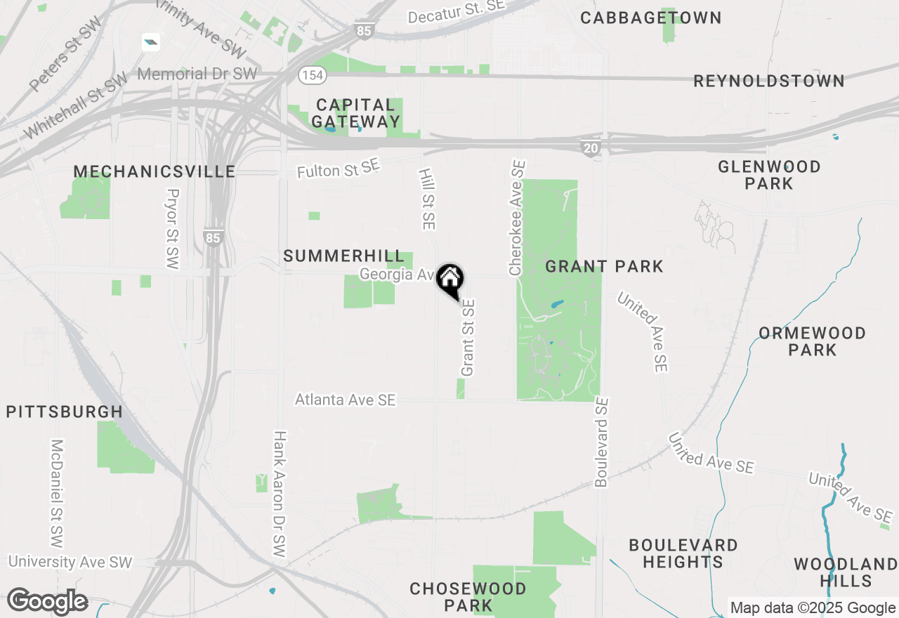 Map of 308 Bass Street, Atlanta, GA 30315