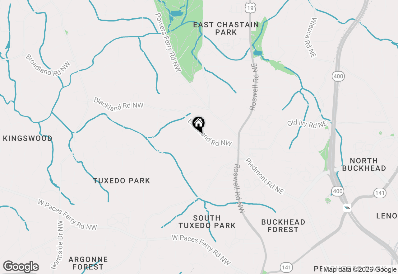 Map of 72 Blackland Road Nw, Atlanta, GA 30342