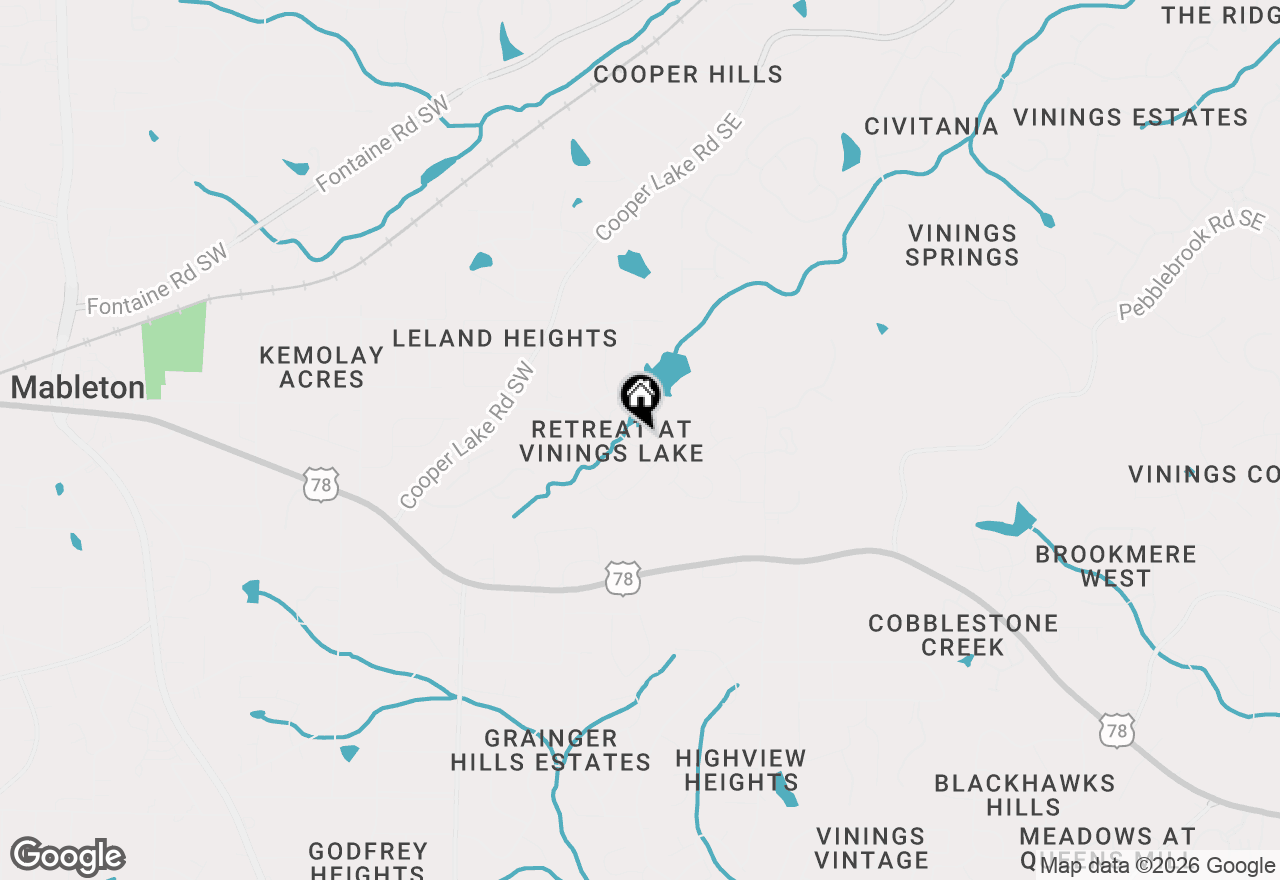 Map of 5395 Vinings Lake View Sw, Mableton, GA 30126