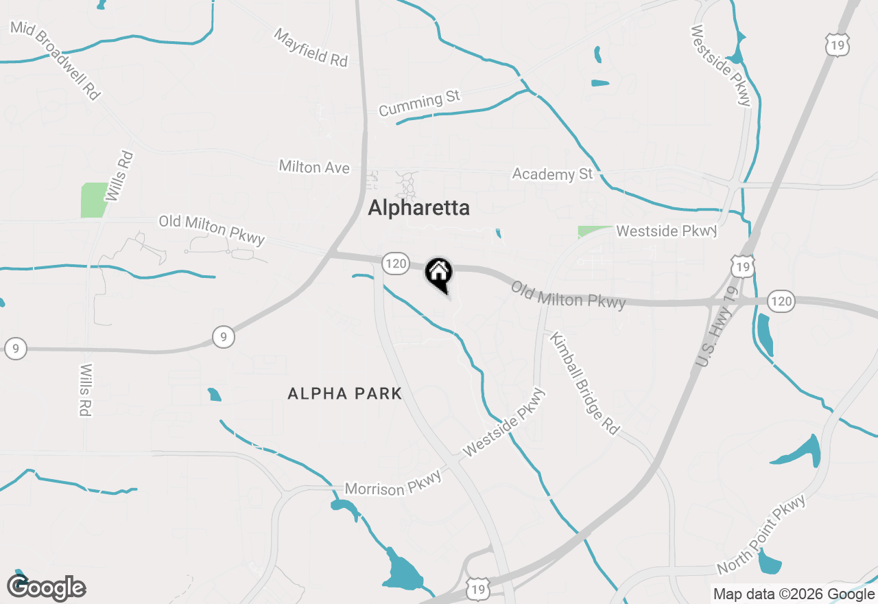 Map of 401 Johnson Court, Alpharetta, GA 30009