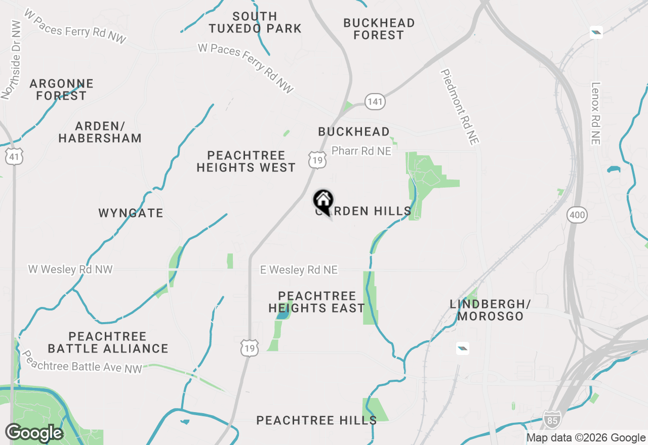 Map of 89 Sheridan Drive Ne, Atlanta, GA 30305