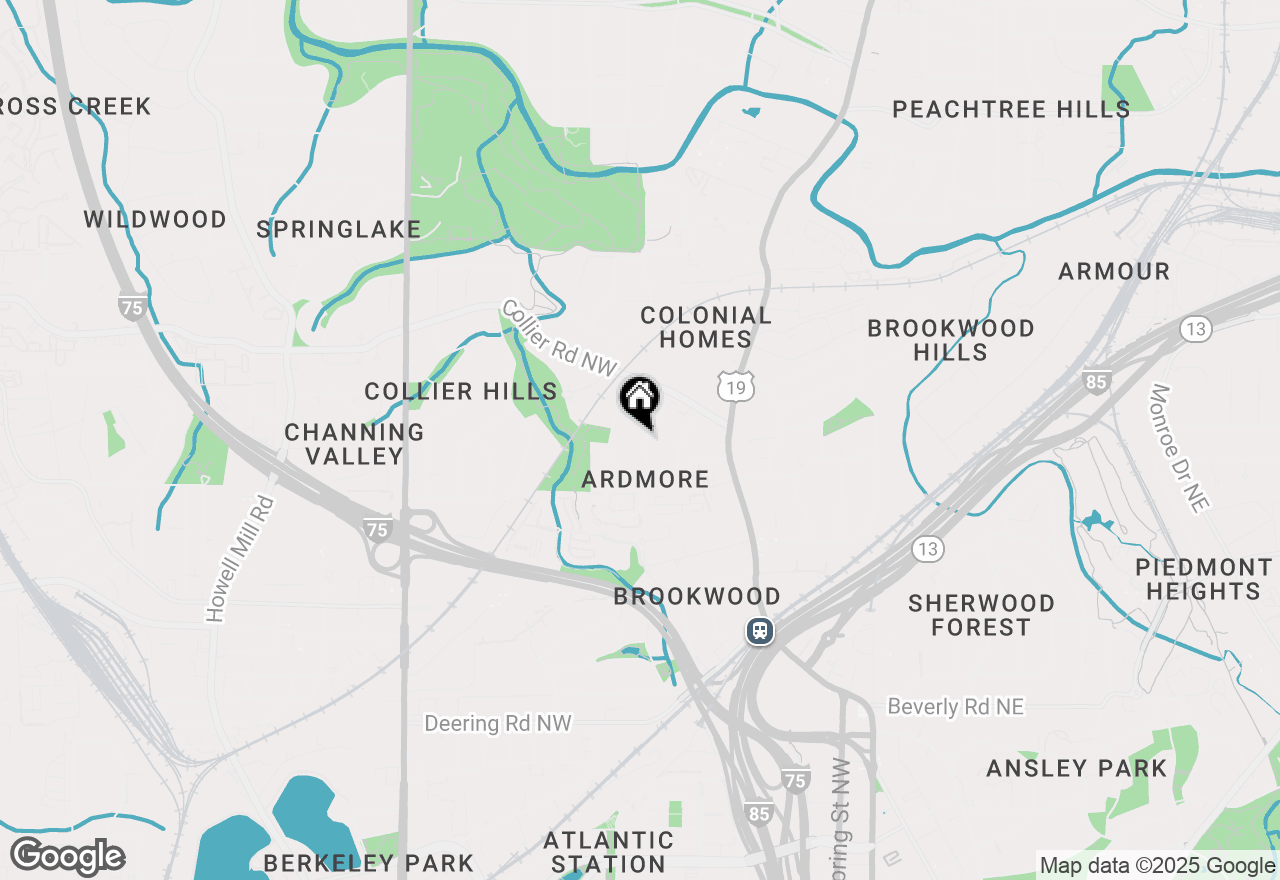 Map of 1860 Anjaco Road Nw, Atlanta, GA 30309