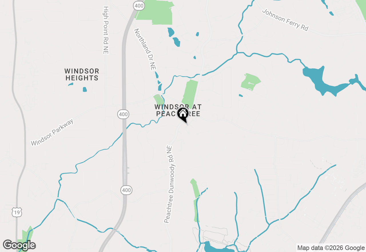 Map of 4470 Crestwicke Pointe Ne, Atlanta, GA 30319