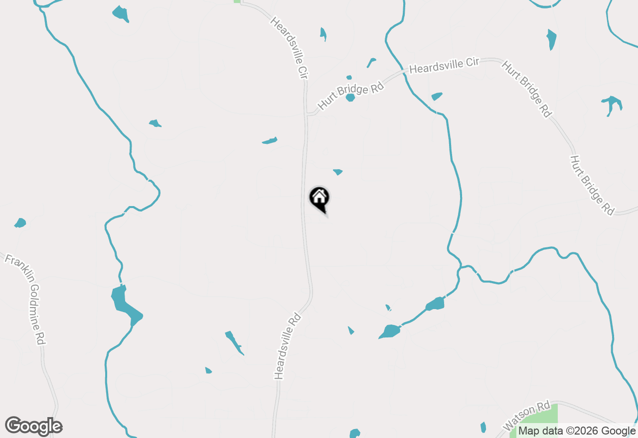 Map of 6860 Heardsville Road, Cumming, GA 30028