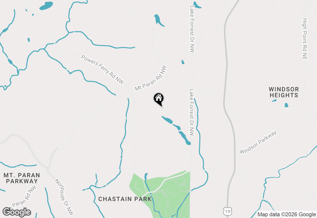 Map of 175 Forrest Lake Drive, Sandy Springs, GA 30327
