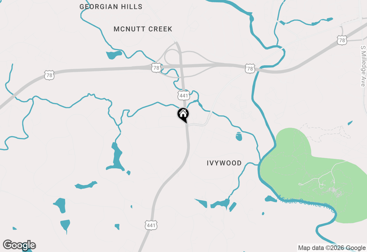 Map of 1063 Kings Mill Run, Athens, GA 30606