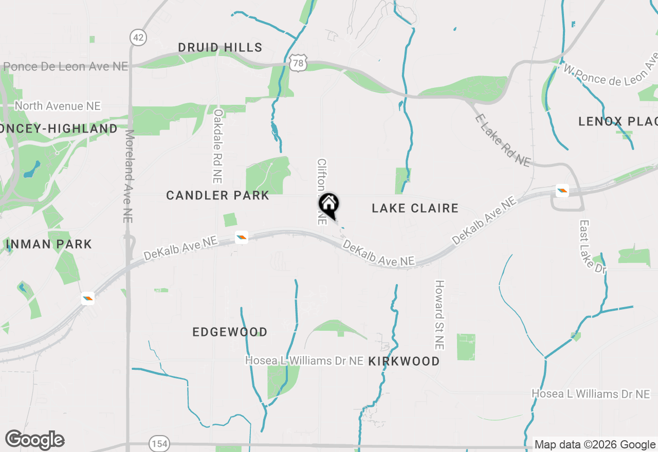 Map of 310 Nelms Avenue Ne, Atlanta, GA 30307