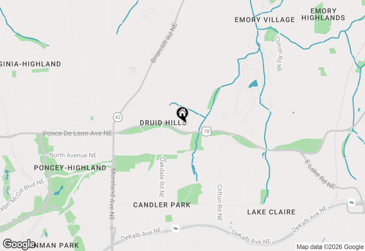 Map of 11 Kings Walk Ne, Atlanta, GA 30307