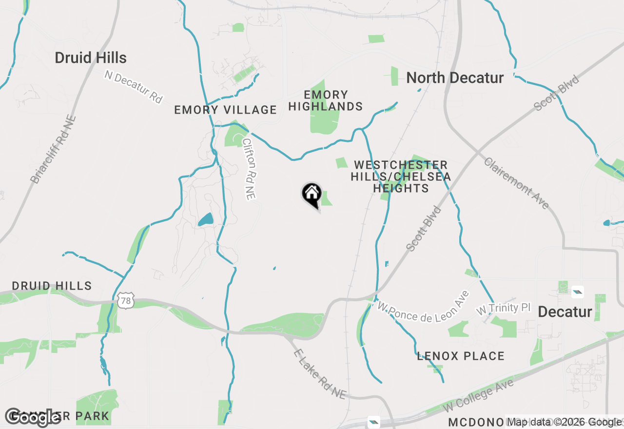 Map of 1739 Coventry Road, Decatur, GA 30030