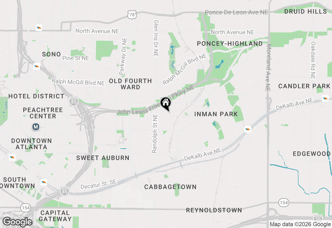Map of 205 Corley Street Ne, Atlanta, GA 30312