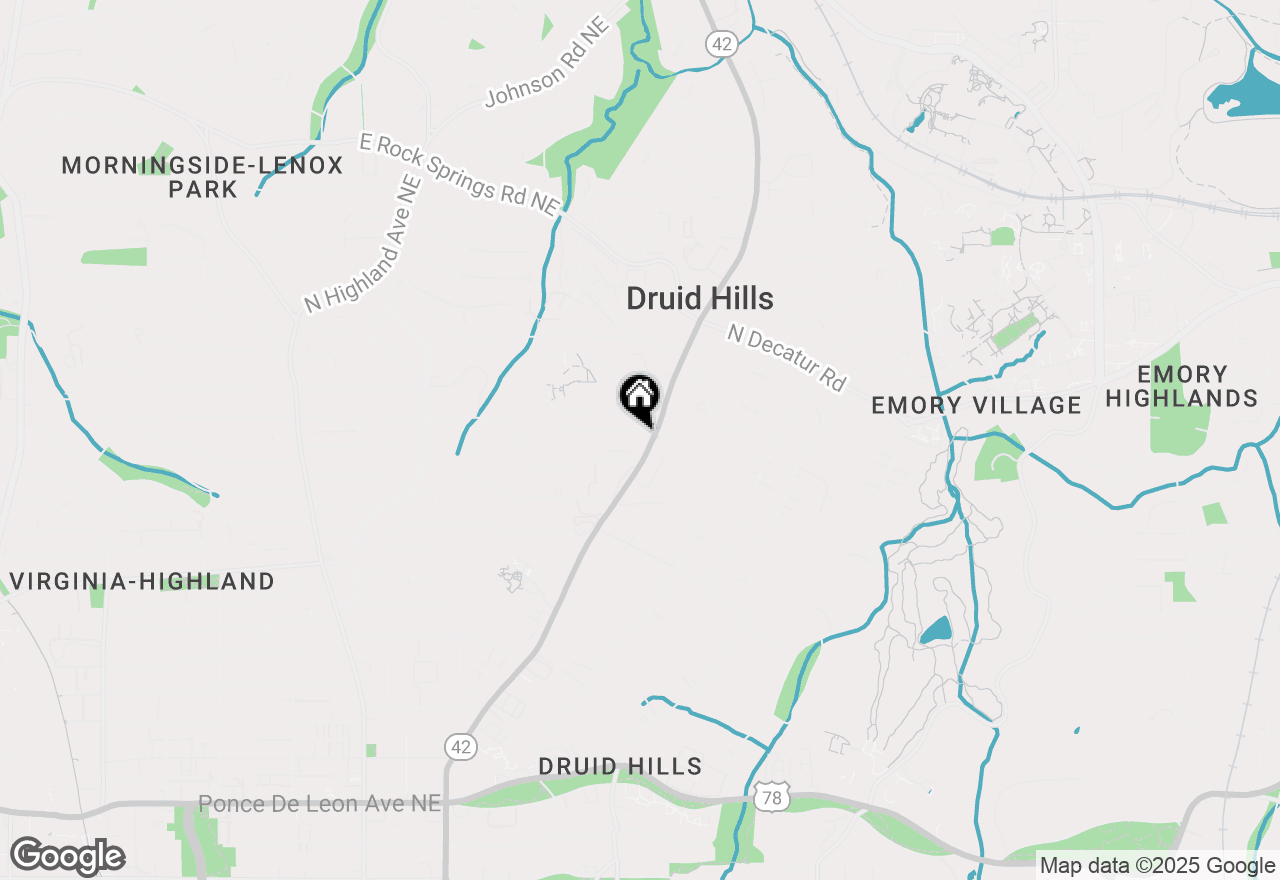 Map of 1174 Briarcliff Road Ne #1, Atlanta, GA 30306
