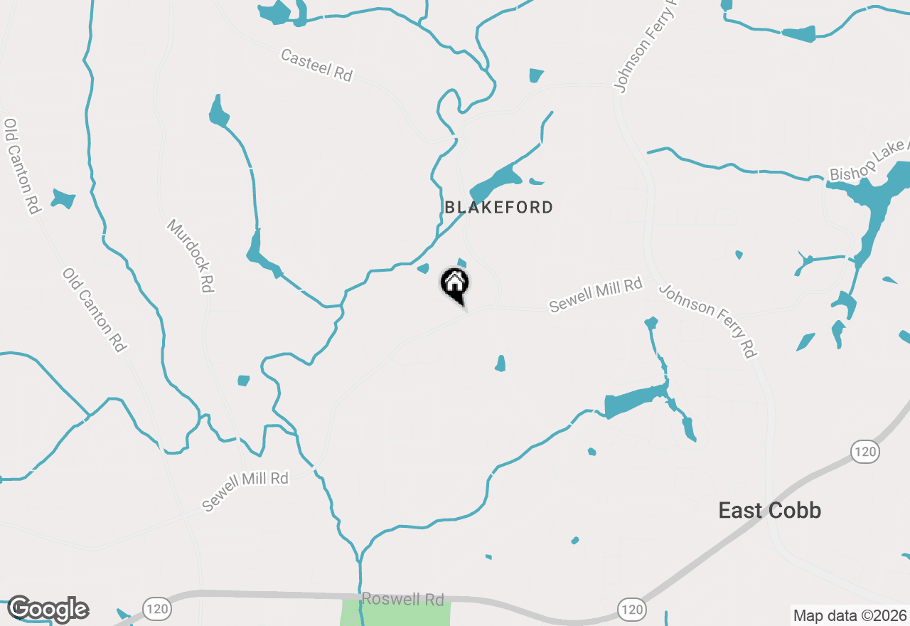 Map of 3605 Sewell Mill Road, Marietta, GA 30062