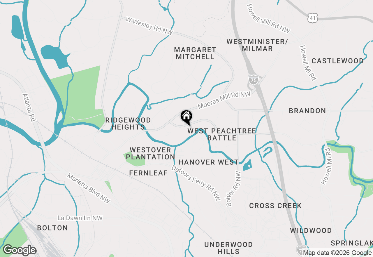 Map of 1510 Peachtree Battle Avenue Nw, Atlanta, GA 30327