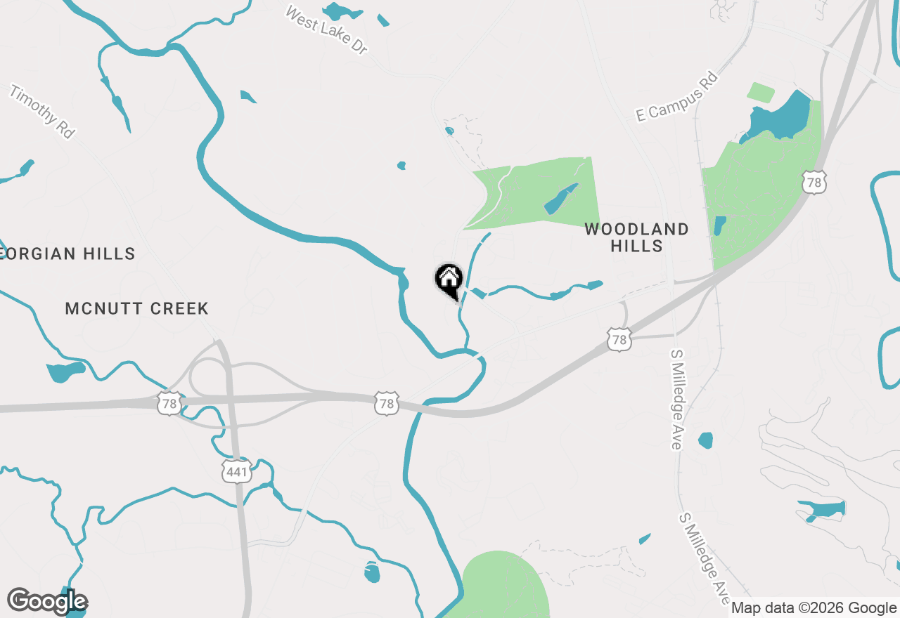 Map of 221 Hamilton Road, Athens, GA 30606