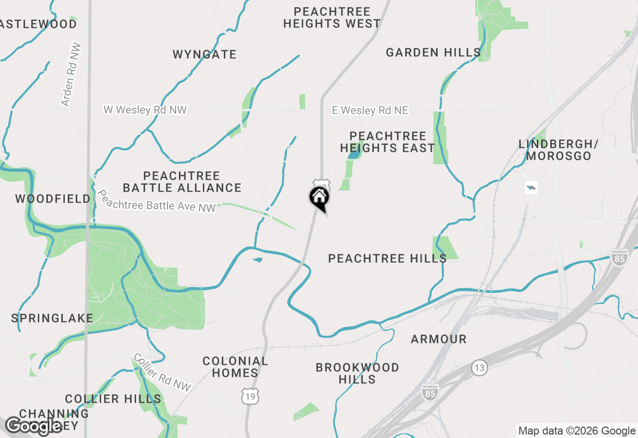 Map of 2425 Peachtree Road #1402, Atlanta, GA 30309