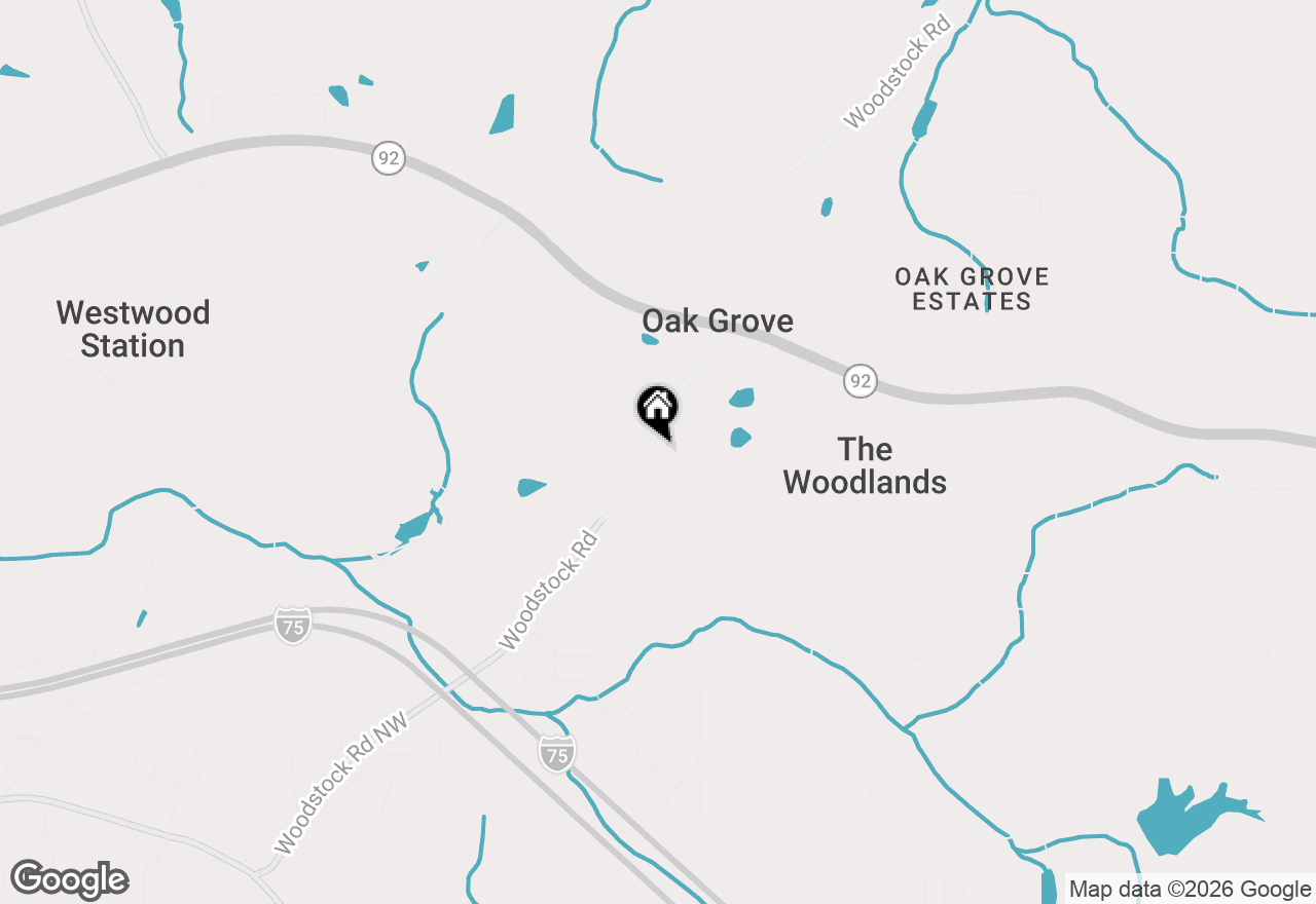 Map of 208 Bluffton Court, Acworth, GA 30102
