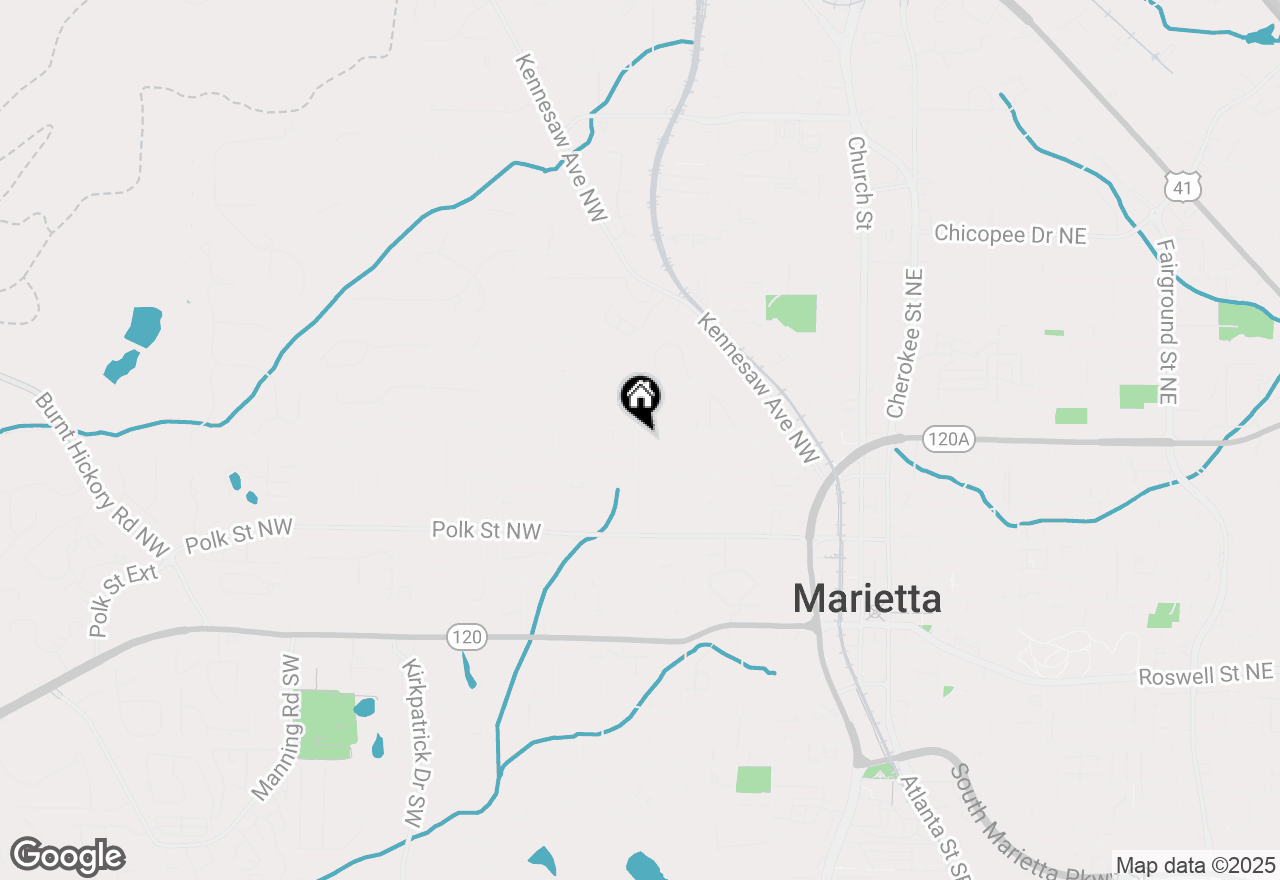 Map of 276 Nw Cleburne Avenue, Marietta, GA 30064
