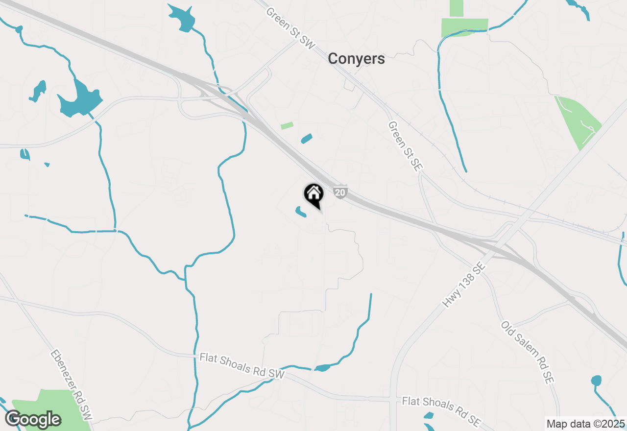 Map of 1281/1283 Parker Road Se, Conyers, GA 30094