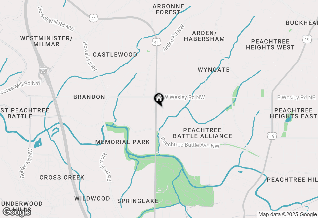 Map of 2649 Northside Drive Nw, Atlanta, GA 30305
