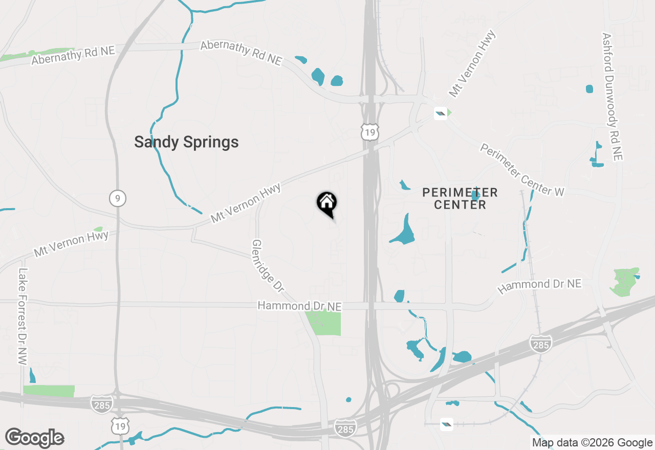 Map of 318 Ne The Chace, Atlanta, GA 30328