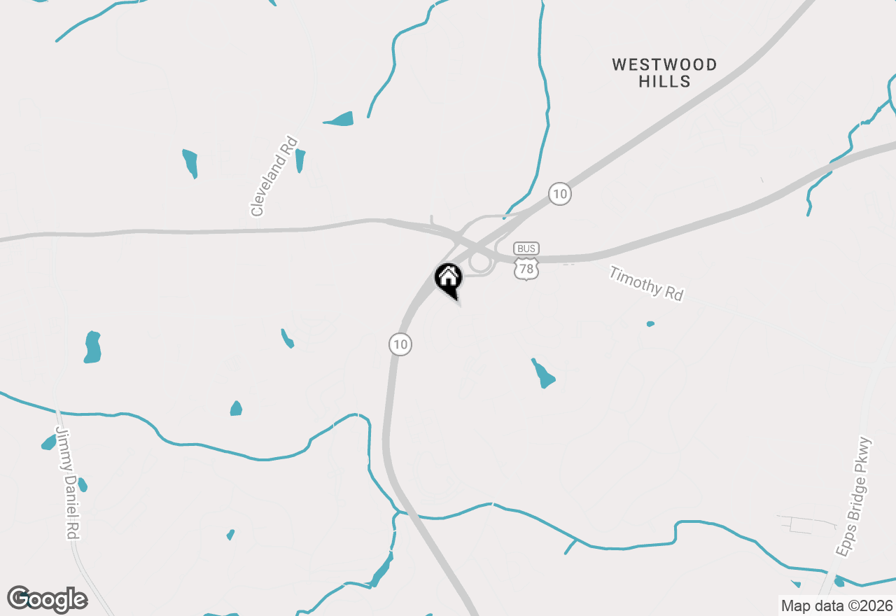Map of 372 Summerville Lane, Athens, GA 30606