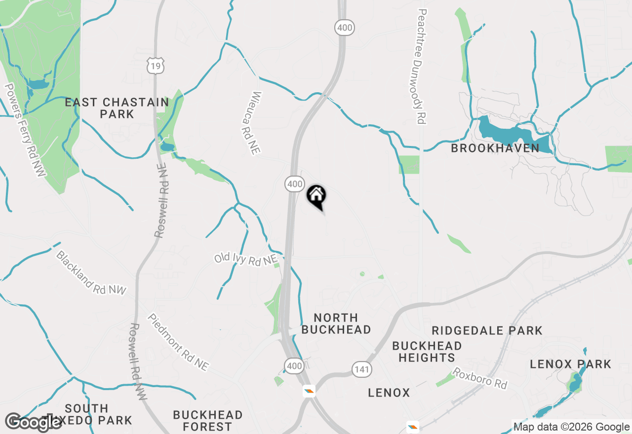 Map of 3819 N Stratford Road, Atlanta, GA 30342