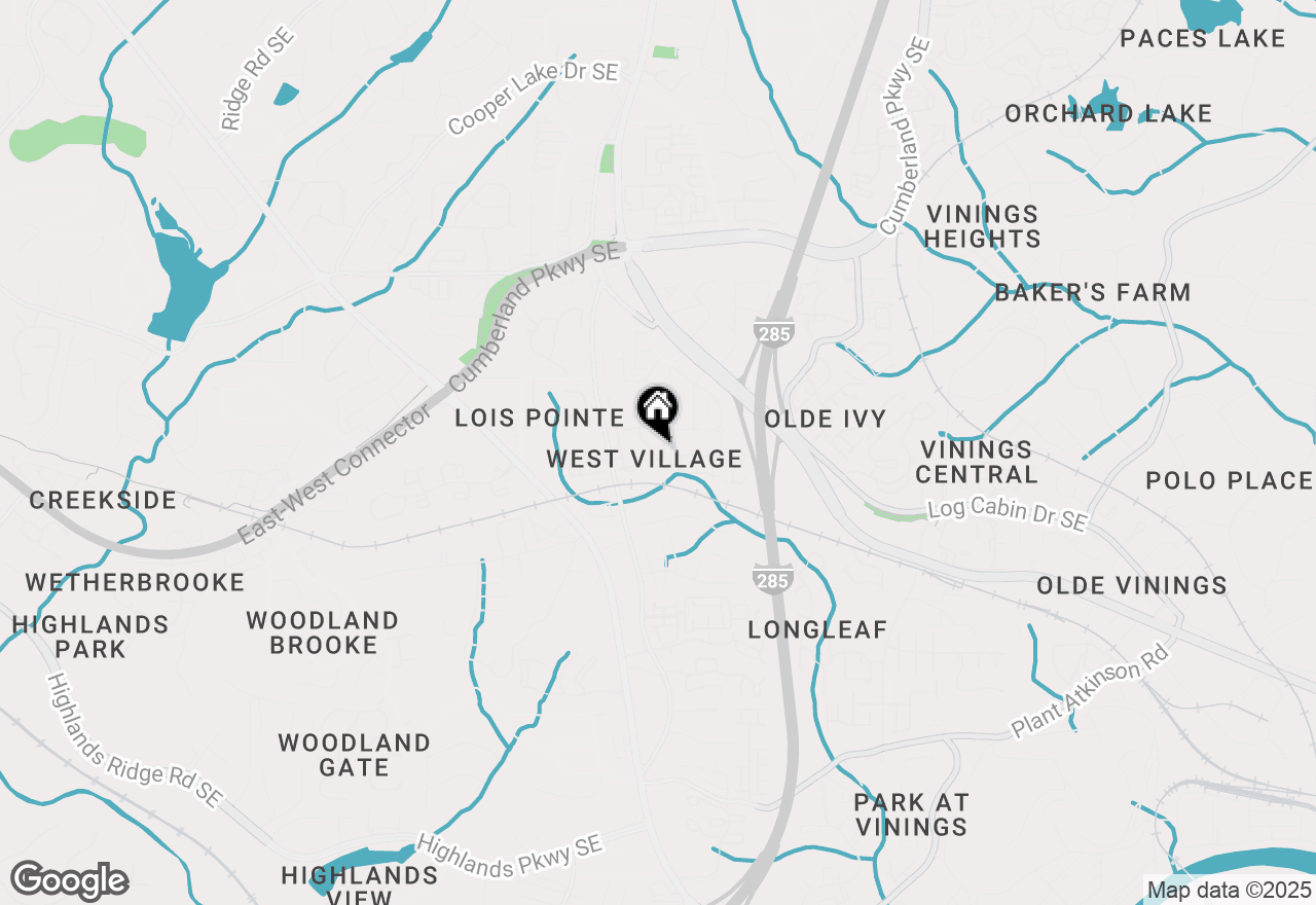 Map of 2171 W Village Lane Se, Smyrna, GA 30080