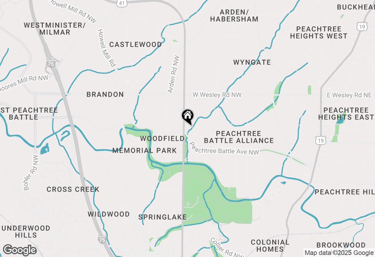 Map of 2525 Northside Drive Nw, Atlanta, GA 30305