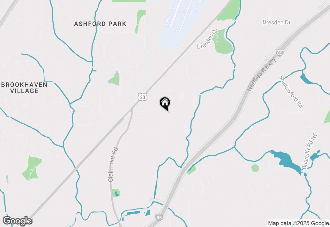 Map of 2106 Clairmeade Valley Road Ne, Atlanta, GA 30329