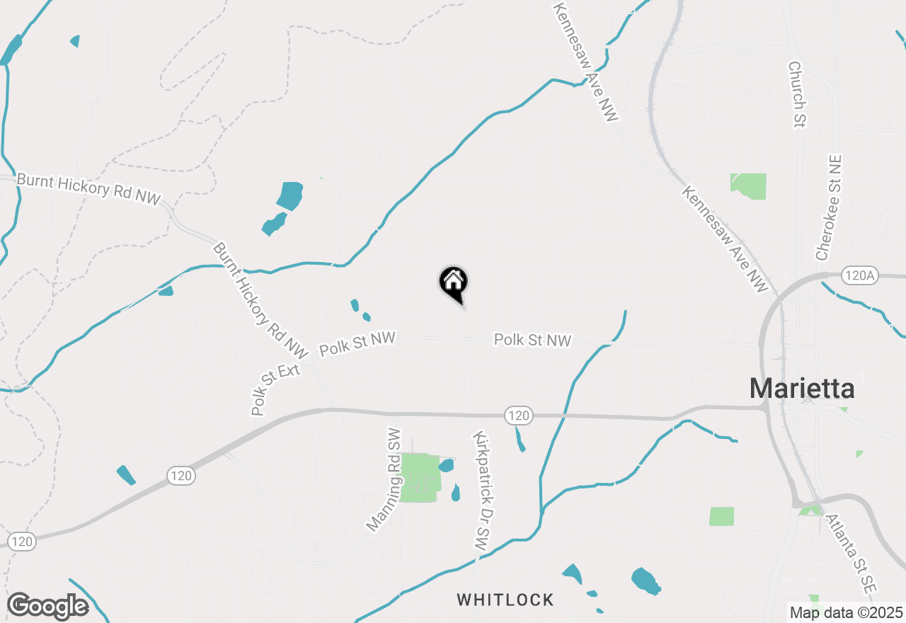 Map of 172 Forest Lane Nw, Marietta, GA 30064