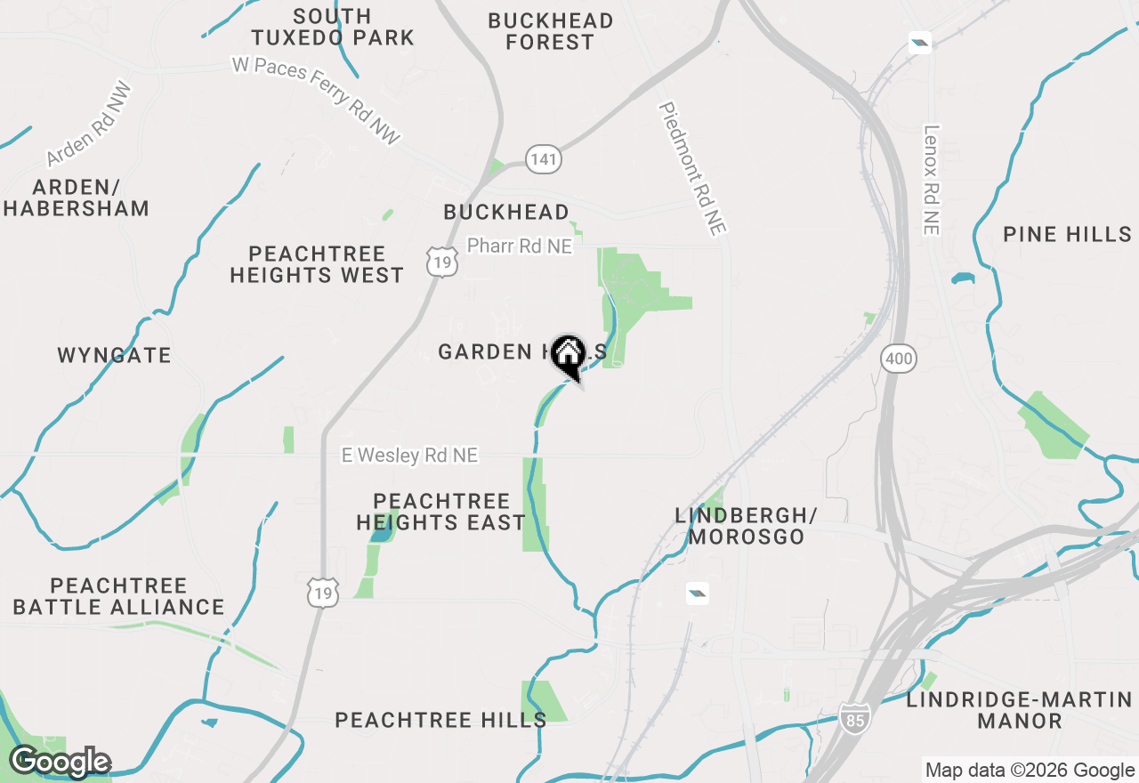 Map of 365 Brentwood Terrace Ne, Atlanta, GA 30305