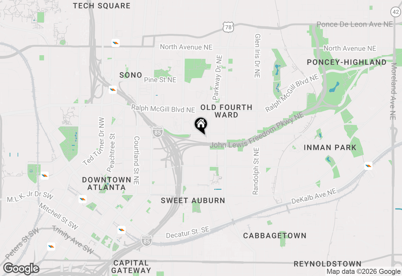 Map of 375 Highland Avenue Ne #506, Atlanta, GA 30312