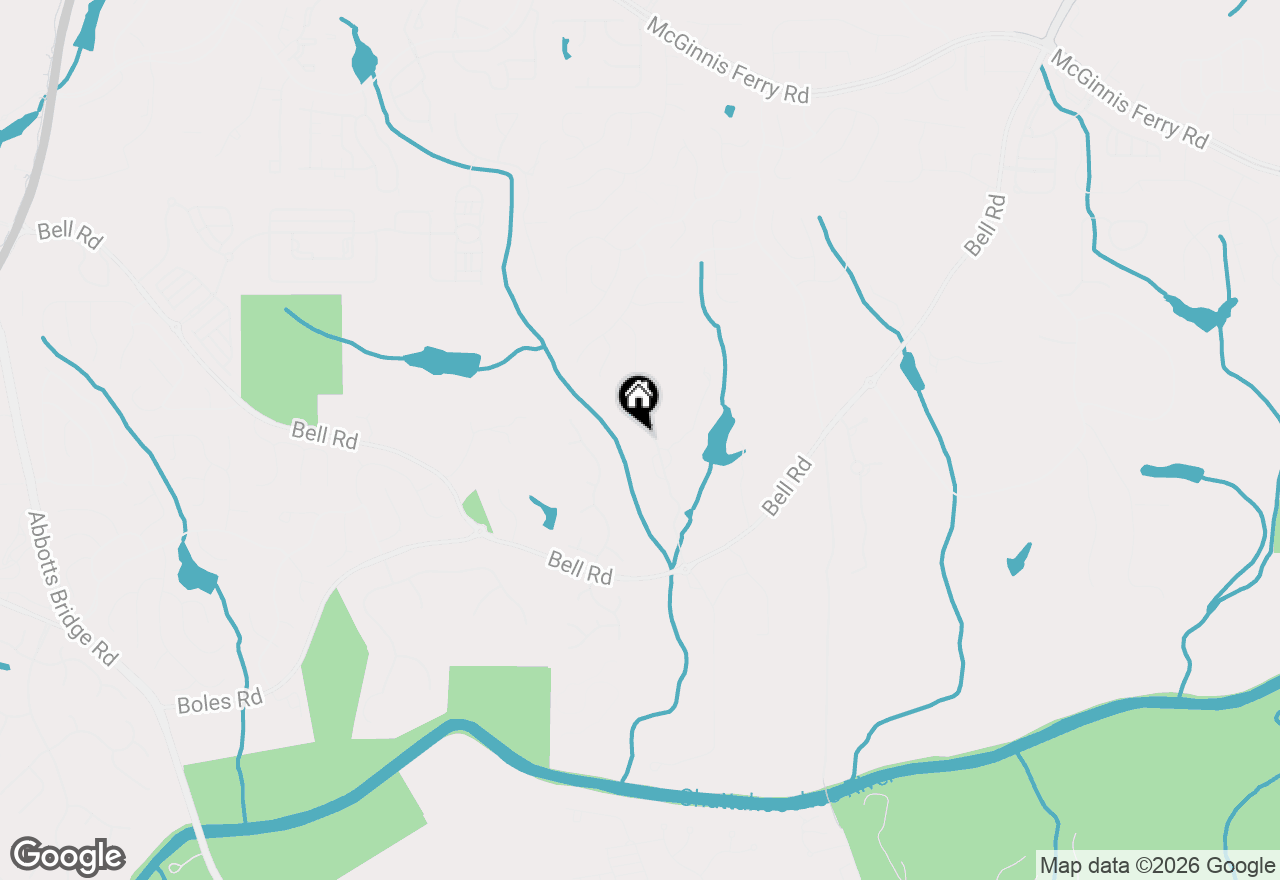 Map of 440 Old Homestead Trail, Johns Creek, GA 30097