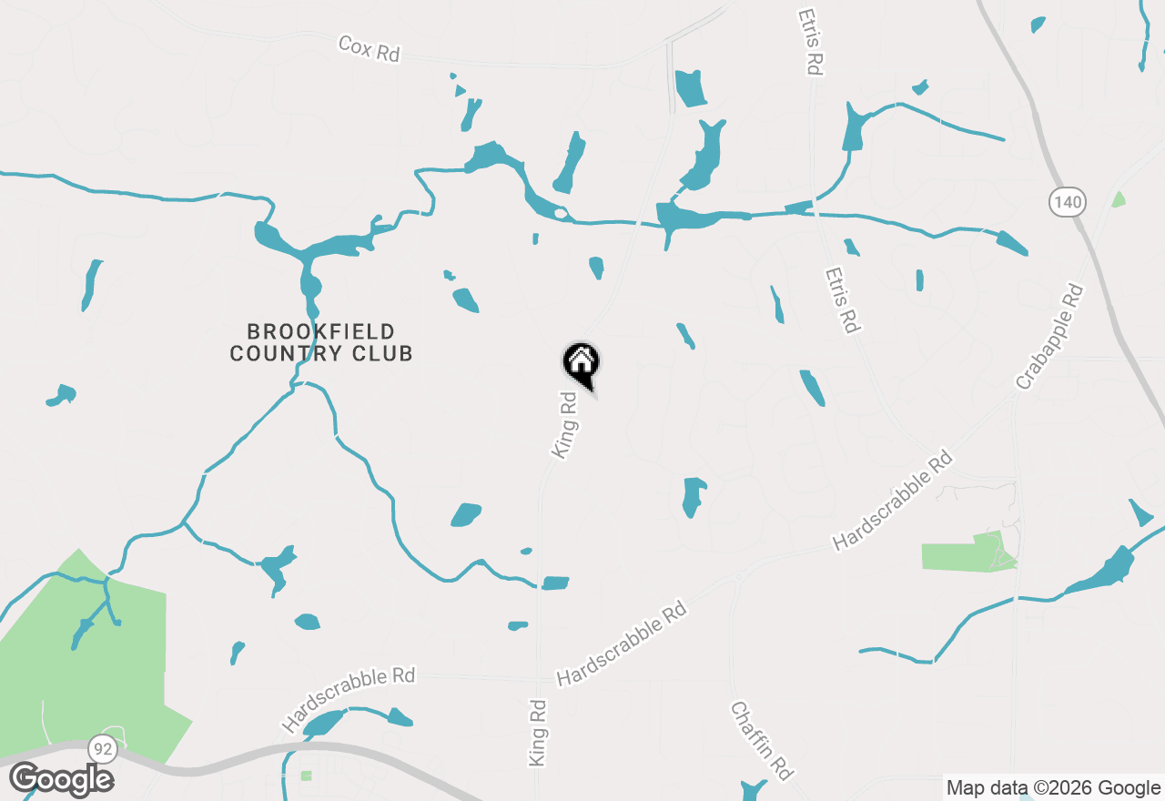 Map of 12065 King Road, Roswell, GA 30075