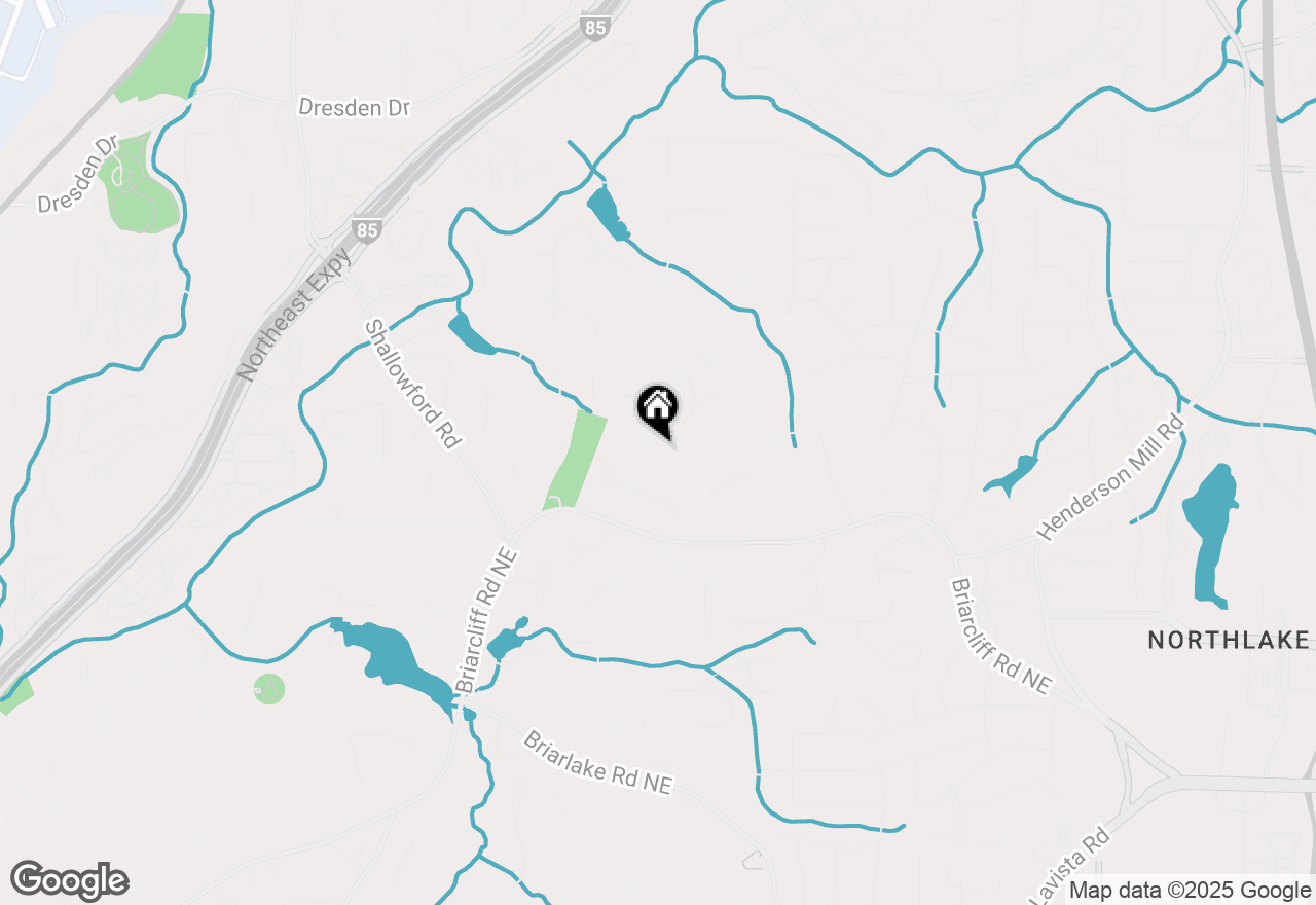 Map of 2465 Brookdale Drive Ne, Atlanta, GA 30345