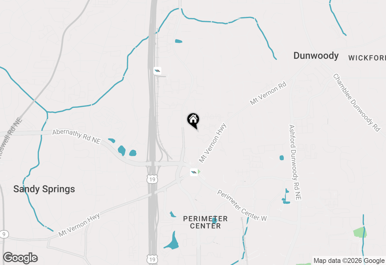 Map of 44 Mount Vernon Circle, Sandy Springs, GA 30338