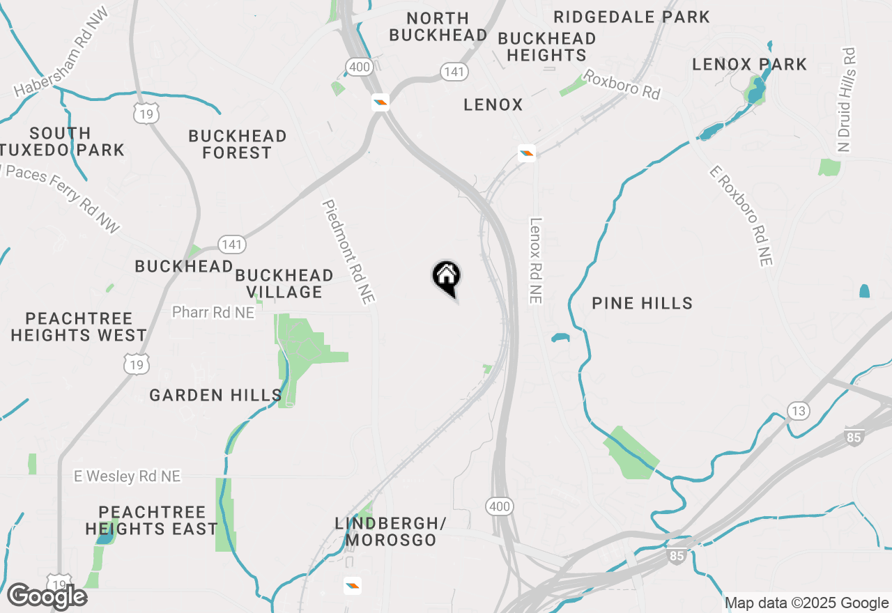 Map of 733 Greenview Avenue Ne, Atlanta, GA 30305