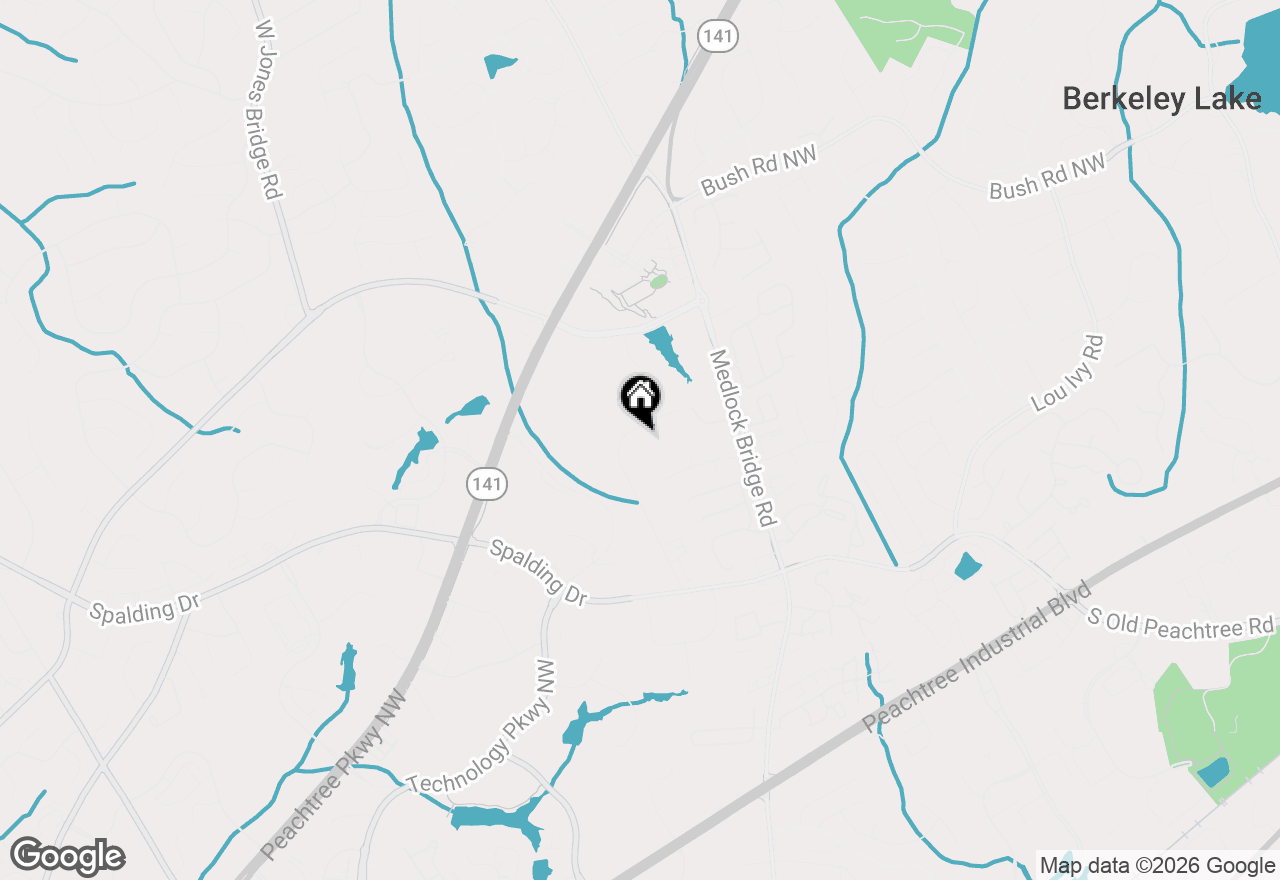 Map of 3646 Spalding Terrace, Peachtree Corners, GA 30092