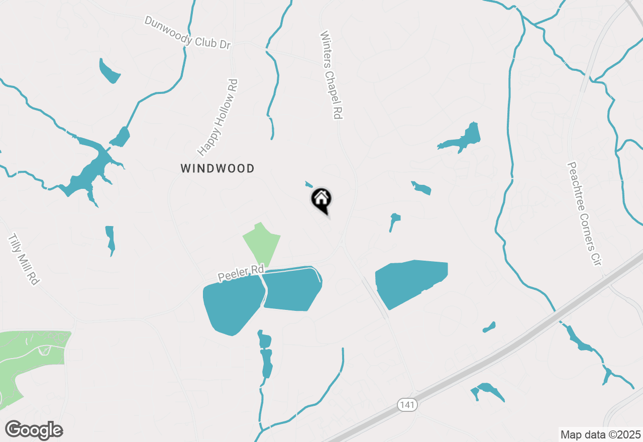Map of 3090 Branham Drive, Dunwoody, GA 30360