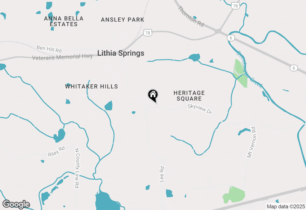 Map of 3457 Skyview Drive, Lithia Springs, GA 30122