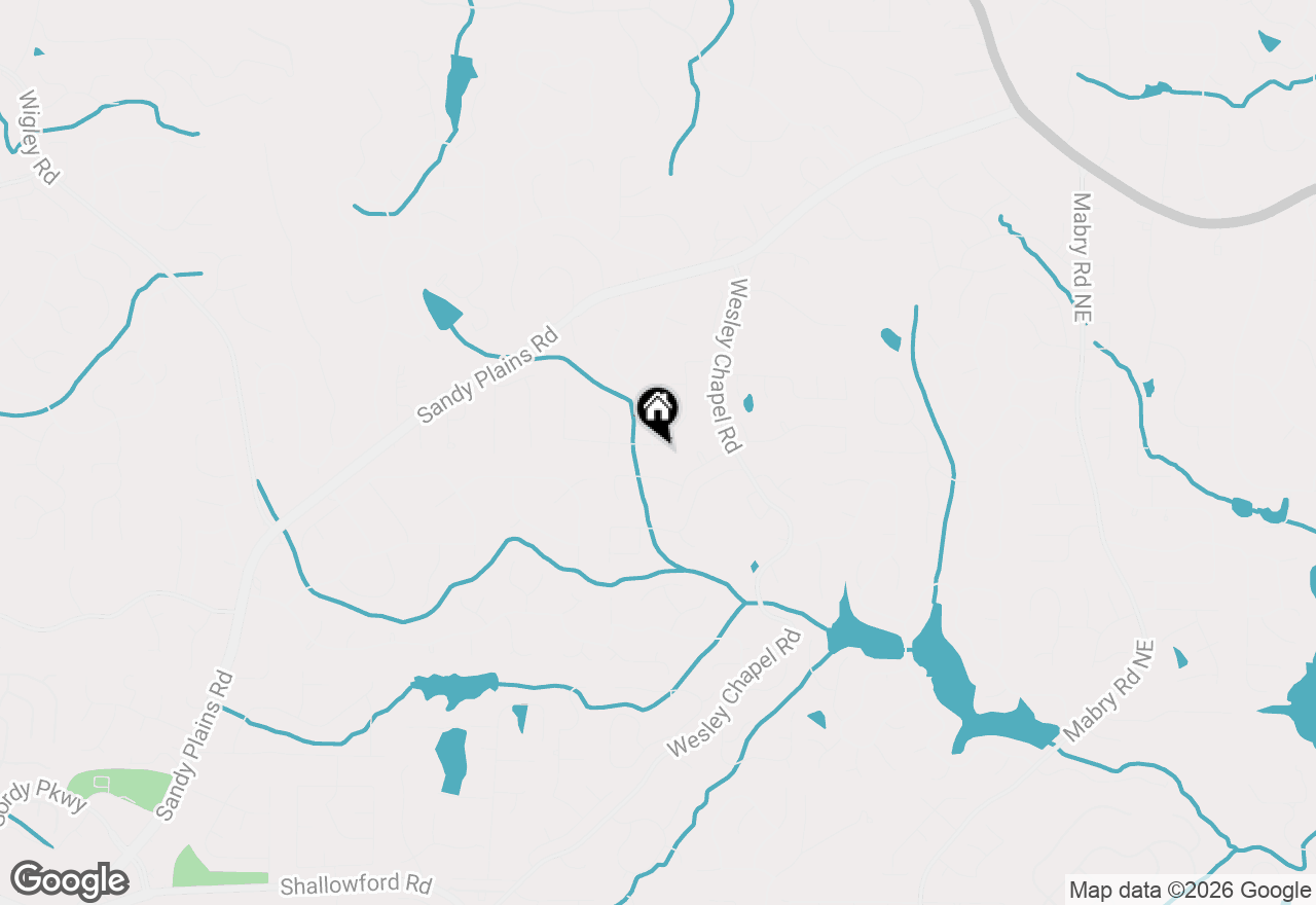 Map of 3810 Running Fox Drive, Marietta, GA 30062