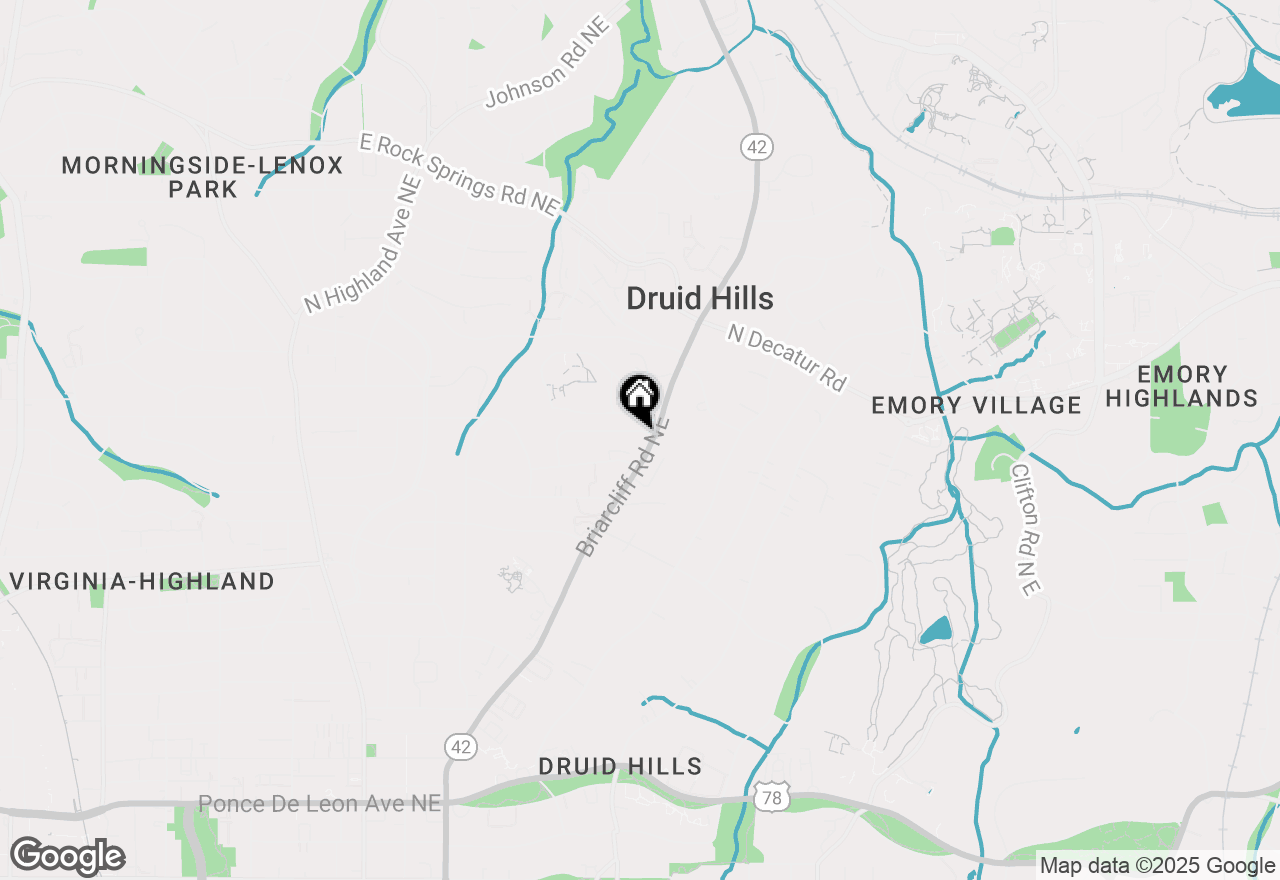 Map of 1174 Briarcliff Road Ne #1, Atlanta, GA 30306