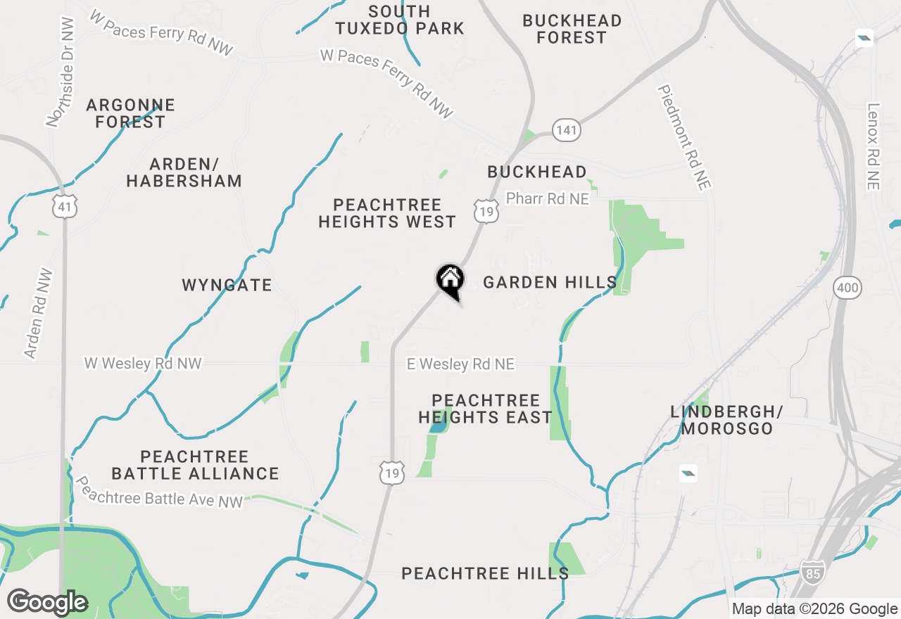 Map of 2802 Rumson Court Ne #2, Atlanta, GA 30305